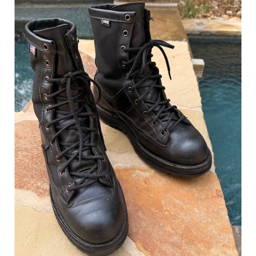 Danner Acadia 8" Black Boots 21210 Mens 10 EE Gore-Tex USA Vibram Tactical